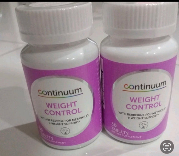 2 Bottles Continuum Weight Management Supplement Tablets With Berberine, 30 Ct